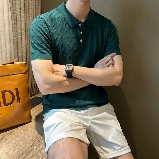 Sauvren Vertical Jacquard Polo – Summer Edition